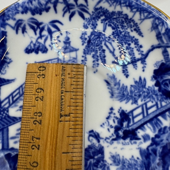 Royal Crown Derby Mikado Blue Saucer for Demitasse cup. Set of 6 dated 1935. - Picture 9 of 9